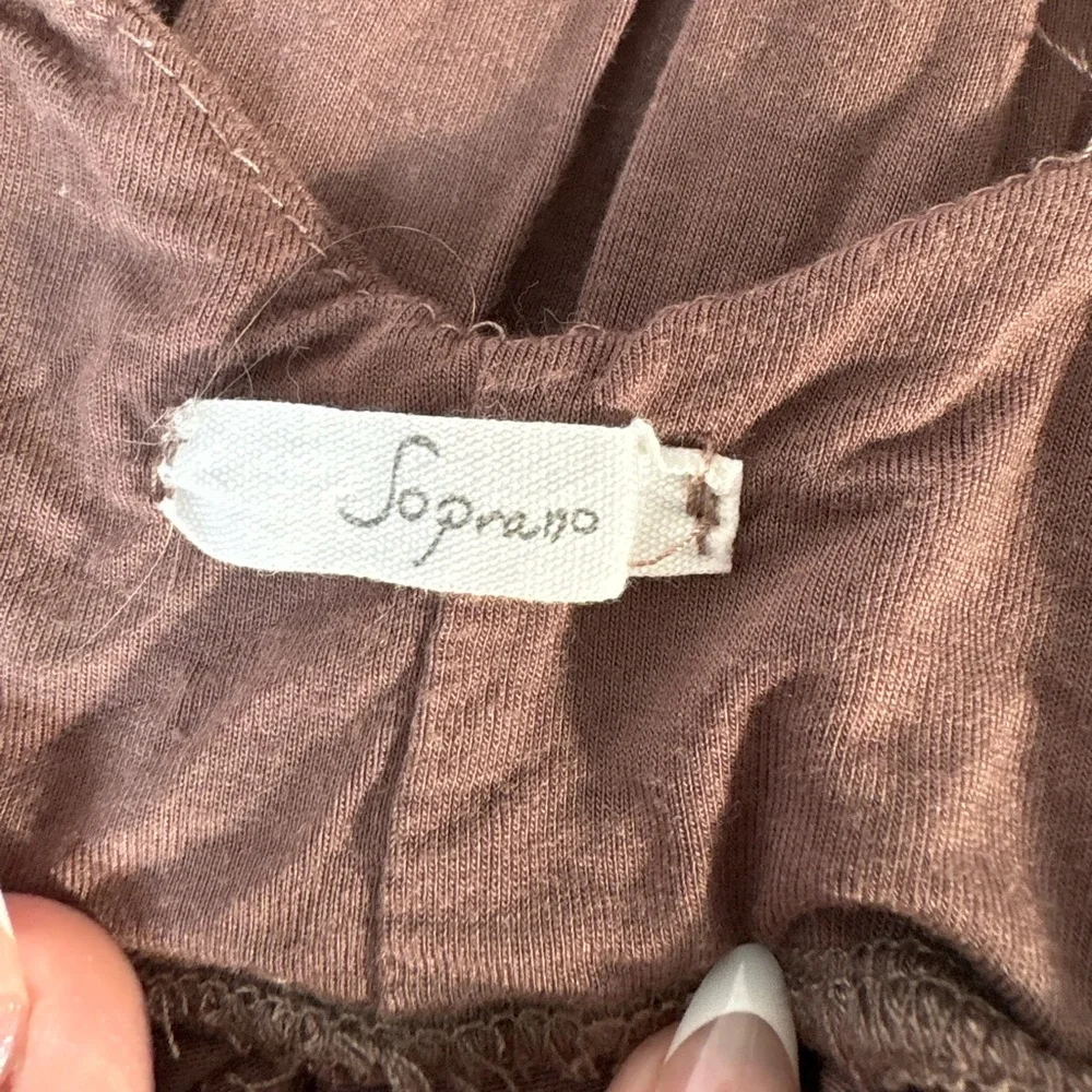 Soprano Chocolate Brown Women's Jumpsuit - Picture 3 of 3
